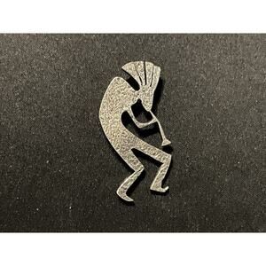 Bernard Dawahoya-Hopi Vintage Sterling Silver Kokopelli Brooch